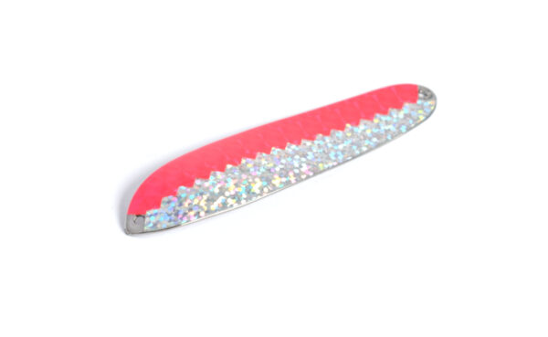 Lätkä rosa hologram, silver hologram - silver bakgrund